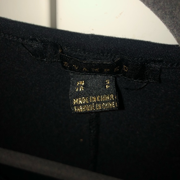 Black vneck bodysuit - Picture 2 of 2